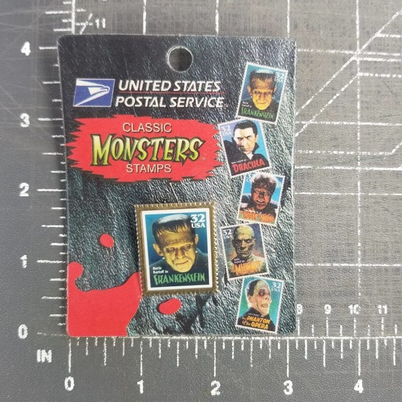 VTG 1997 Frankenstein Boris Karloff USPS Classic Monsters 32C USA Postage Stamp - Picture 3 of 4